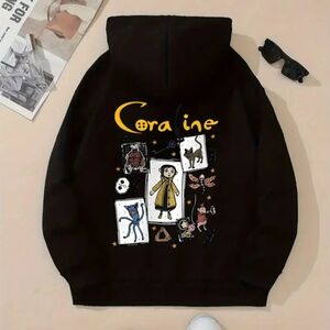 NWOT Coraline Black Hoodie Sweatshirt